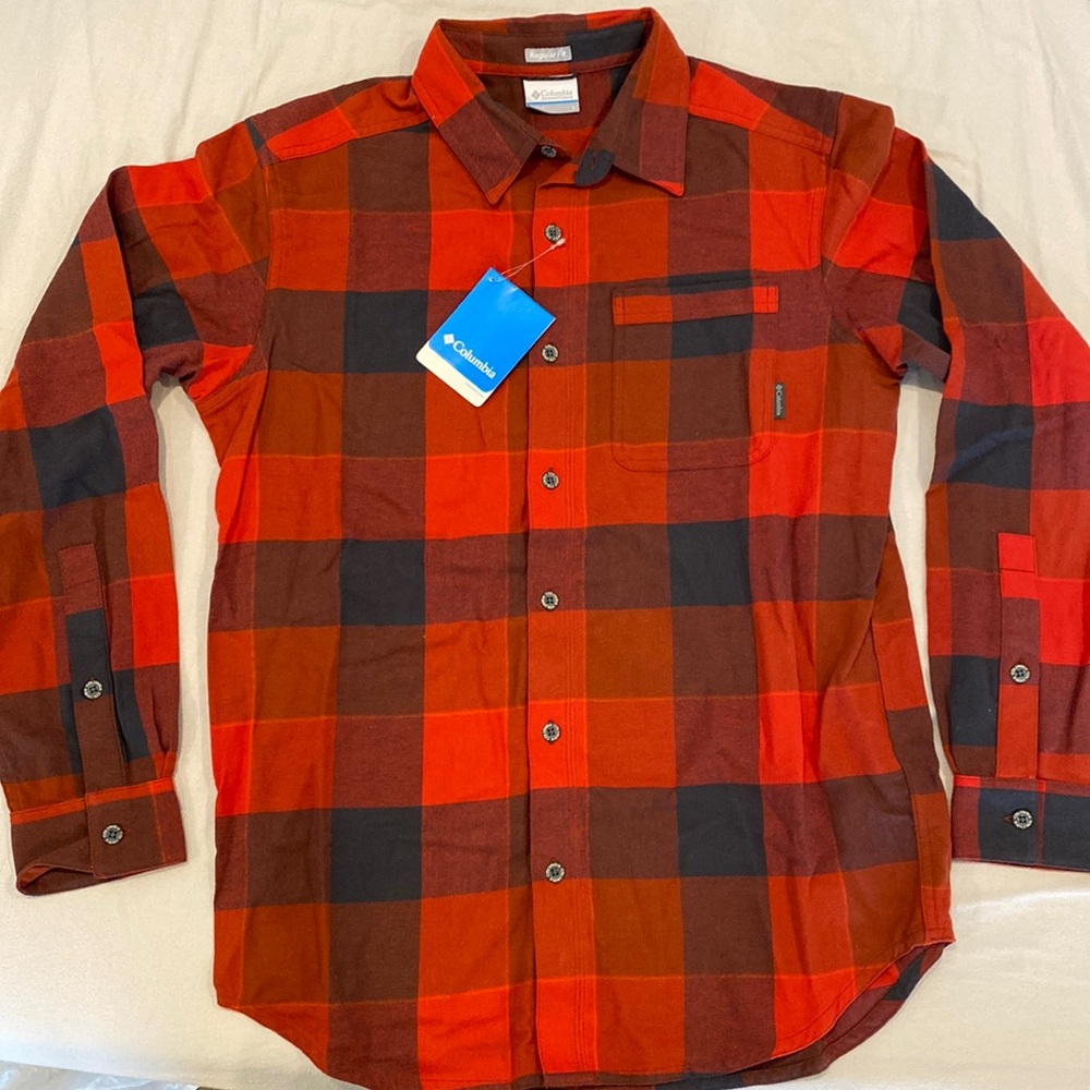 Columbia Men’s Flannel Shirt Small New With Tag